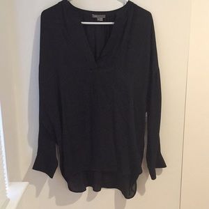 VINCE black silk tunic